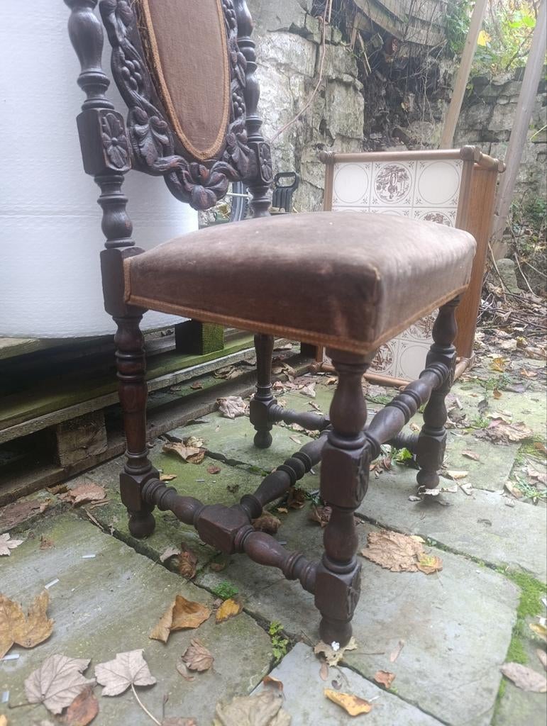 Chaise ancienne antique bois, Antiquités & Art, Enlèvement ou Envoi