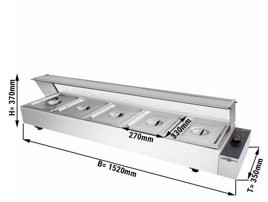 Bain marie 5 bac neuf, Enlèvement, Neuf, dans son emballage, Cuisinière, Friteuse et Grils