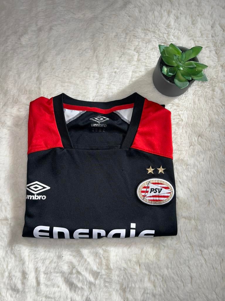 PSV Uitshirt (Zwart/Rood) - Maat XL, Ophalen of Verzenden, Zo goed als nieuw, Maat 56/58 (XL), Rood