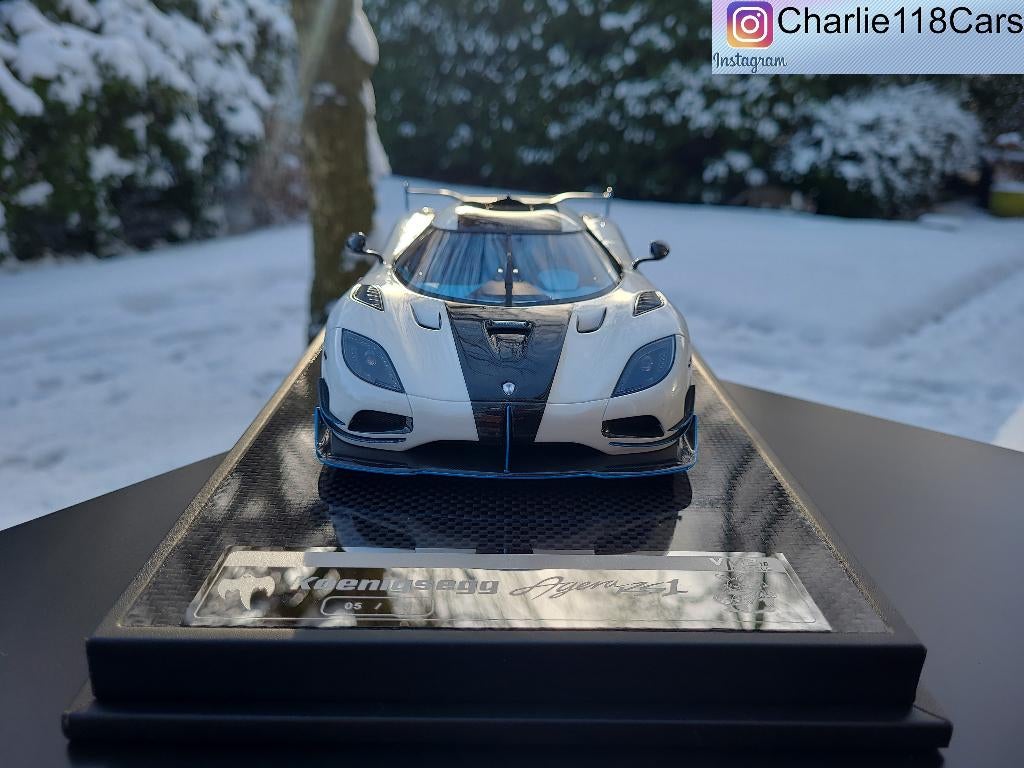 VMB 1/18 Koenigsegg Agera RS1 Whitesse, Hobby en Vrije tijd, Ophalen of Verzenden, Nieuw