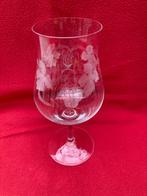 Groot gegraveerd wijnglas, Ophalen of Verzenden, Zo goed als nieuw, Glas, Glas of Glazen