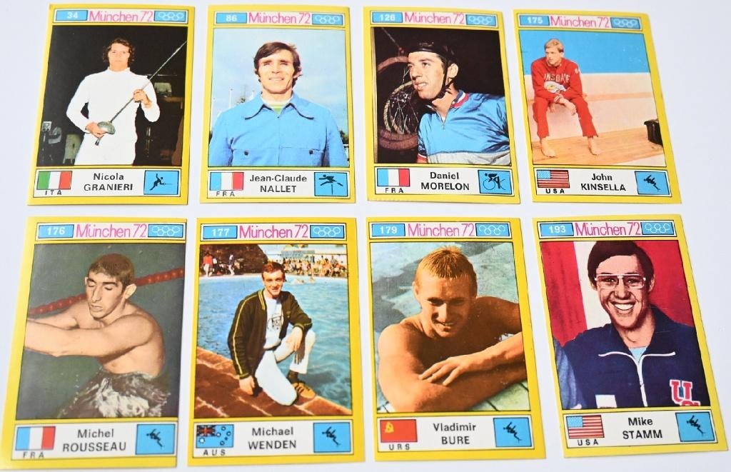 Panini / München 72 / Olympische Spelen 16 / 13, Ophalen of Verzenden, Gebruikt, Poster, Plaatje of Sticker