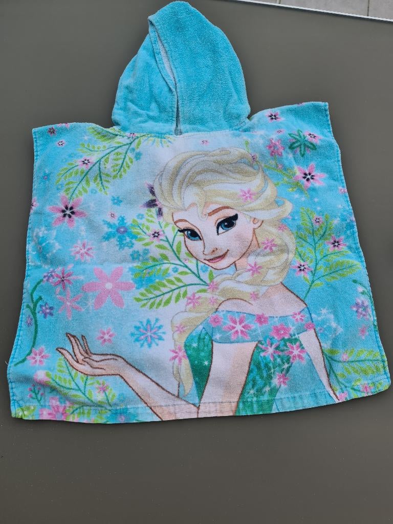 cape of poncho in badstof Frozen, Ophalen, Zo goed als nieuw