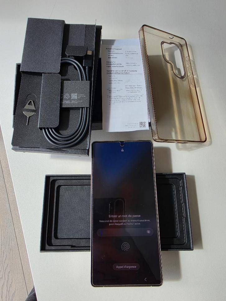 Samsung Galaxy S25 Ultra 5G 512GB Titanium Gray - 1an, Télécoms, Téléphonie mobile | Samsung, Comme neuf, Enlèvement