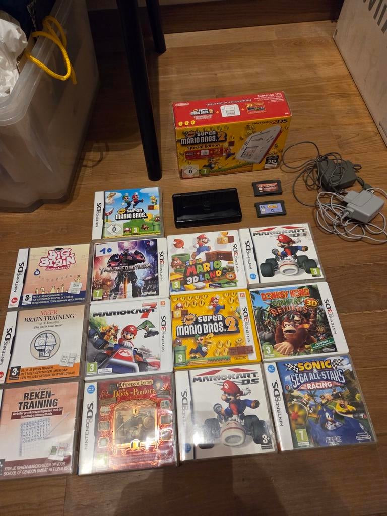 2DS mario editie, DS lite, Mariokart ,...., Games en Spelcomputers, Spelcomputers | Nintendo 2DS en 3DS, ., 2DS, ., Nintendo