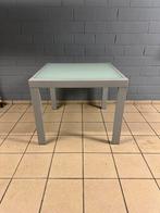 Keukentafel 90*90 - uitschuifbaar tot 180 cm, Huis en Inrichting, Tafels | Eettafels, Ophalen, Zo goed als nieuw, Glas