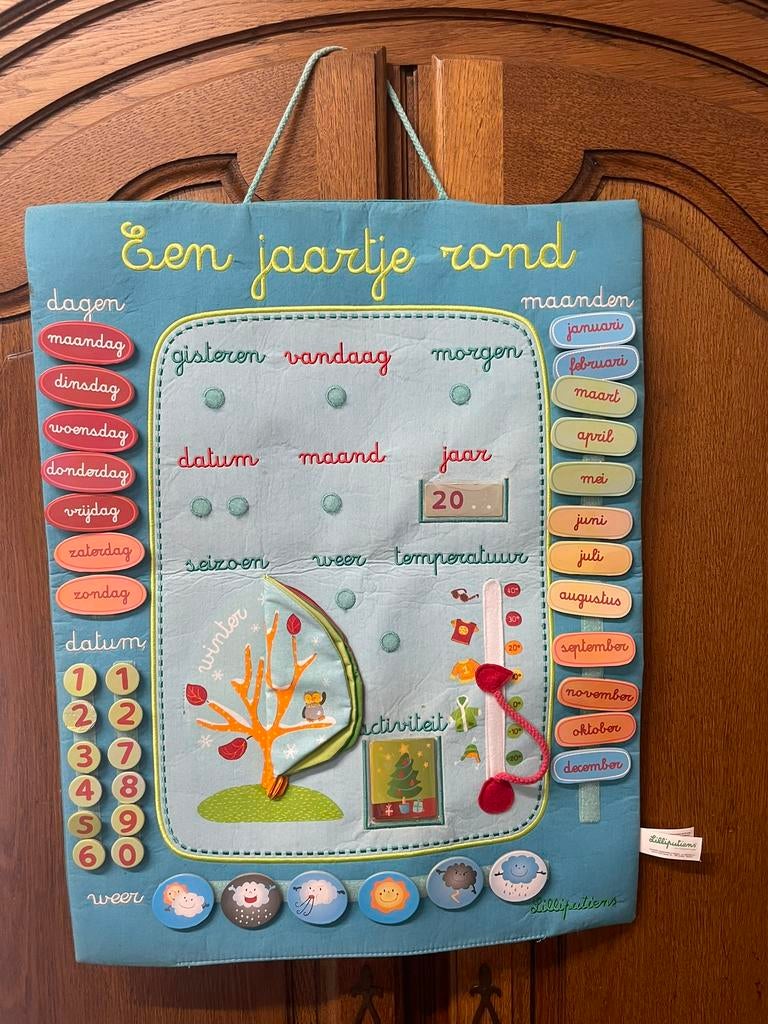 Lilliputiens Een jaartje rond, Kinderen en Baby's, Speelgoed | Educatief en Creatief, Zo goed als nieuw, Taal en Lezen, Ophalen