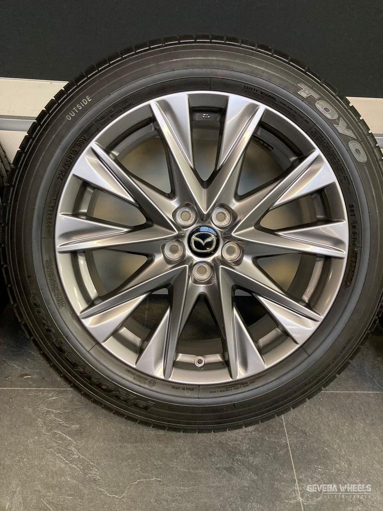 19'' originele Mazda CX5 velgen + banden 5x114.3 9965147090, Pneus et Jantes, Véhicule de tourisme, Pneus été, -