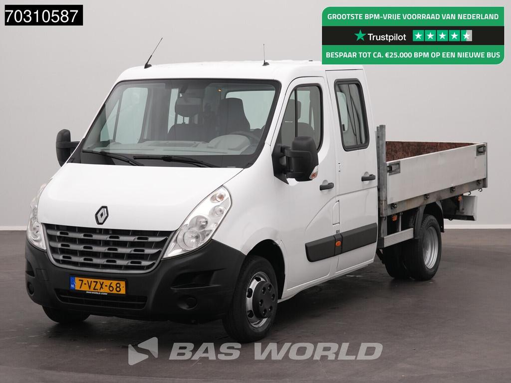 Renault Master 145PK Dubbel Cabine Open Laadbak Dubbellucht, Auto's, Bestelwagens en Lichte vracht, Bedrijf, Te koop, Airconditioning