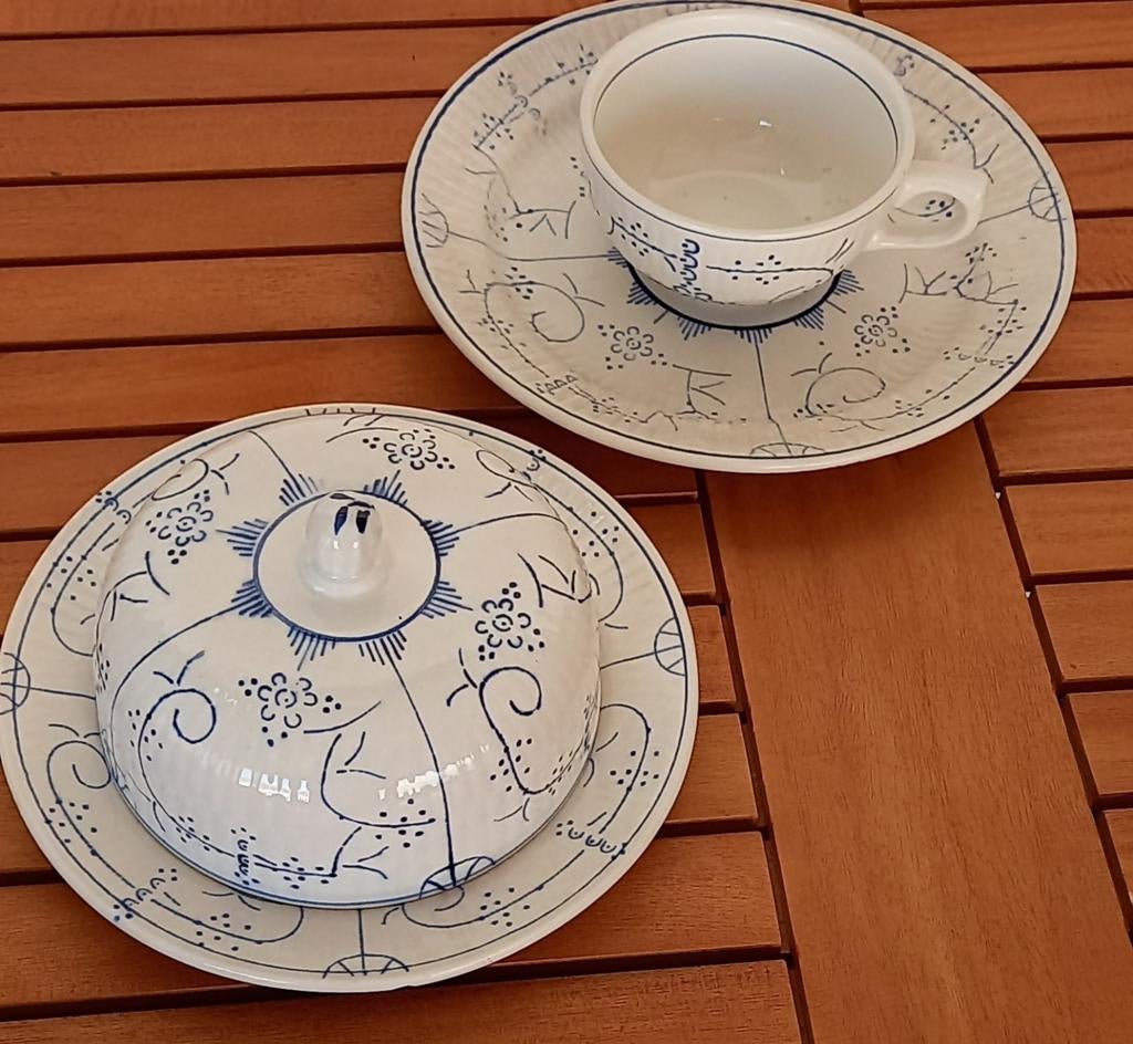 Beurrier Boch Copenhague, sachet de café et assiette à desse, Enlèvement