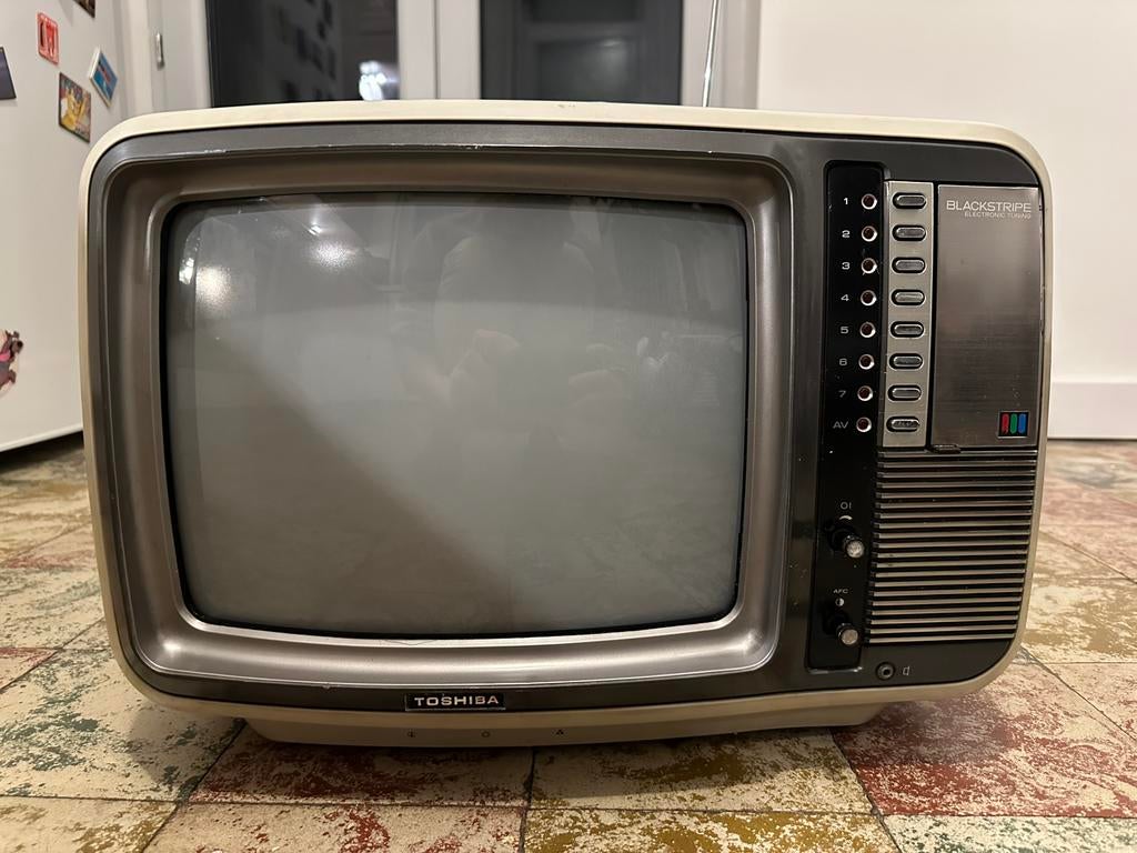 TELEVISEUR VINTAGE - TOSHIBA BLACKSTRIPE C-1480N (1980), Enlèvement