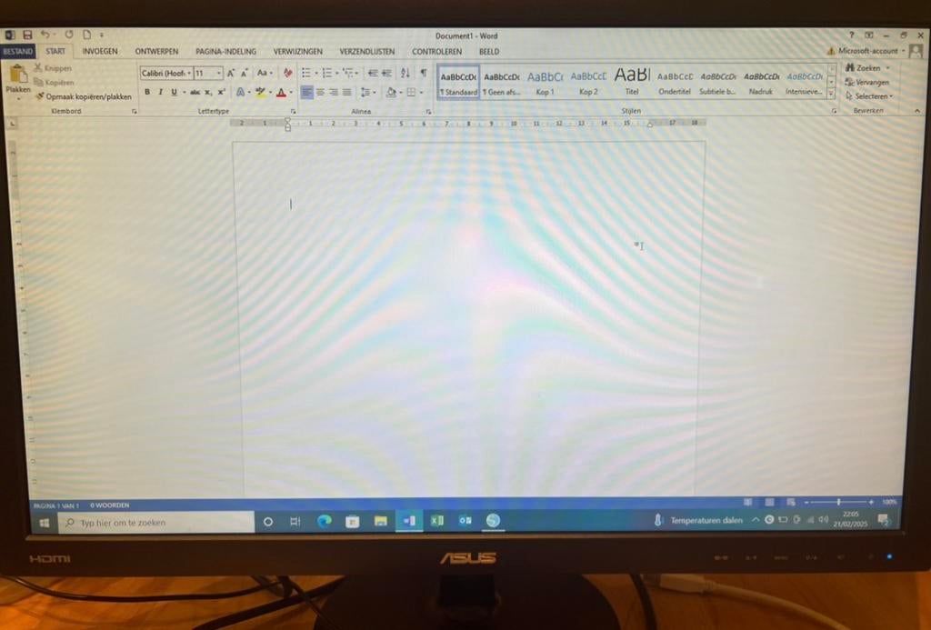 Pc scherm Asus 21 inch te koop, Computers en Software, Monitoren, Zo goed als nieuw, HDMI, In hoogte verstelbaar, Ophalen