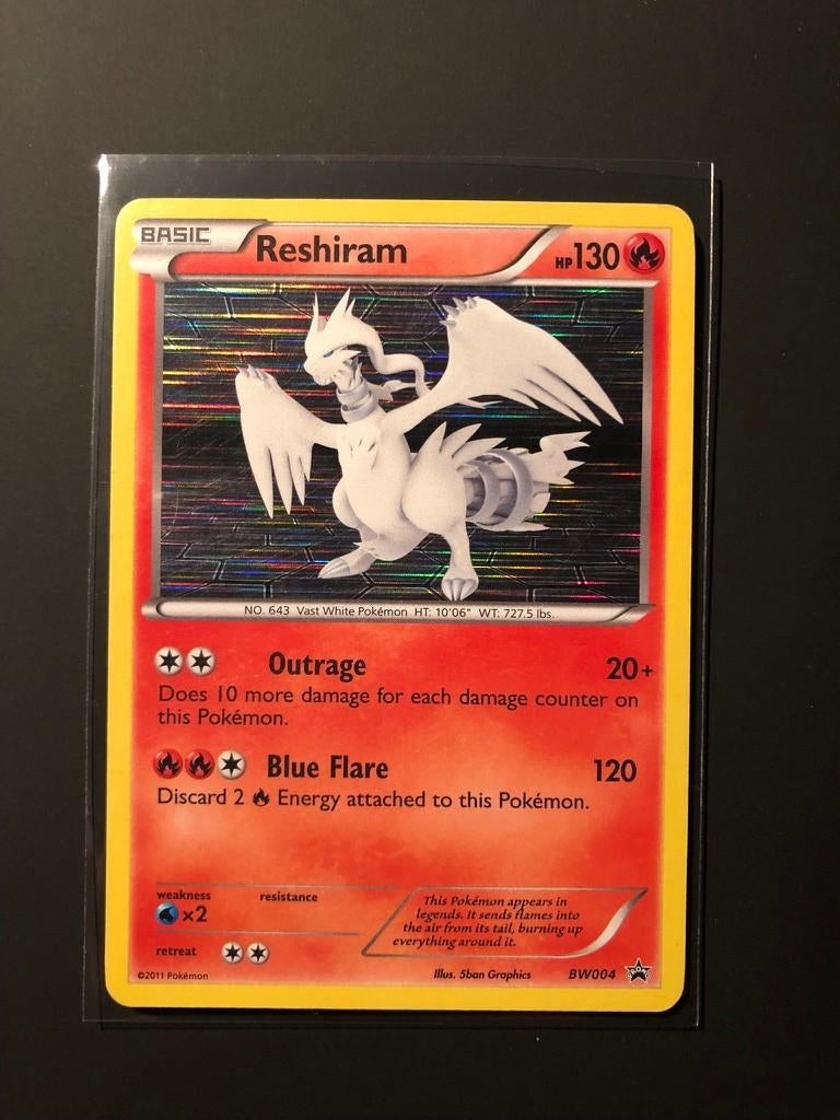 Reshiram black and white promo, Ophalen of Verzenden, Nieuw, Losse kaart