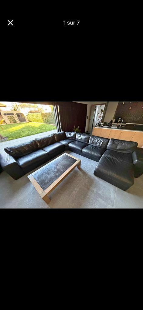 Salon en cuir 6/7 personnes, Ophalen, Leer