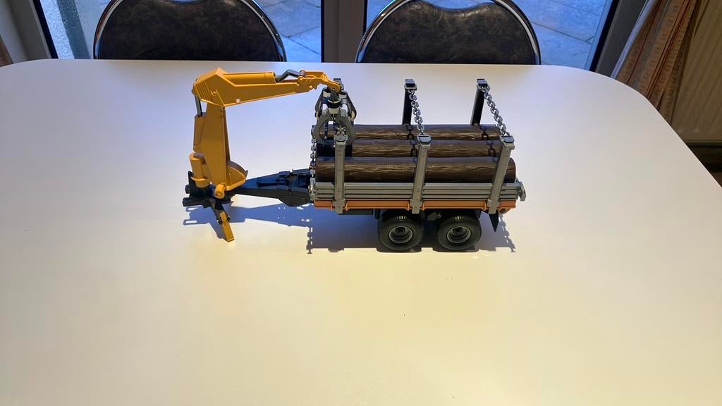 Bruder houttransport, Ophalen, Gebruikt