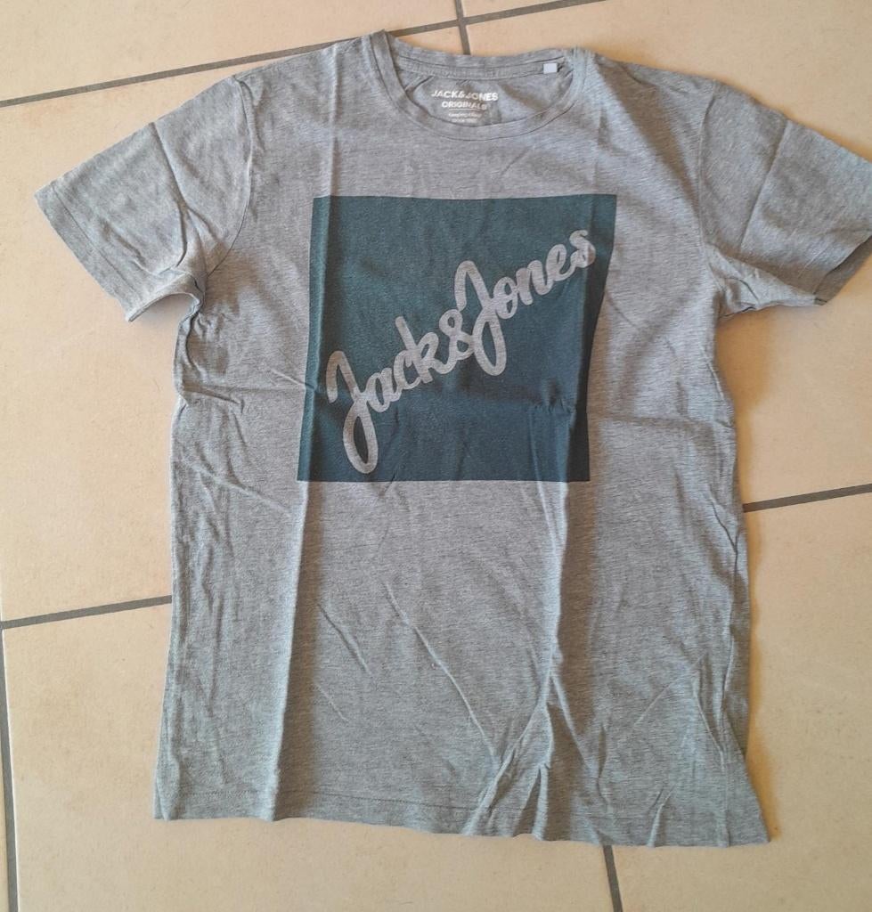 T-shirt Jack & Jones taille S, Gris, Enlèvement ou Envoi, Comme neuf, Taille 46 (S) ou plus petite