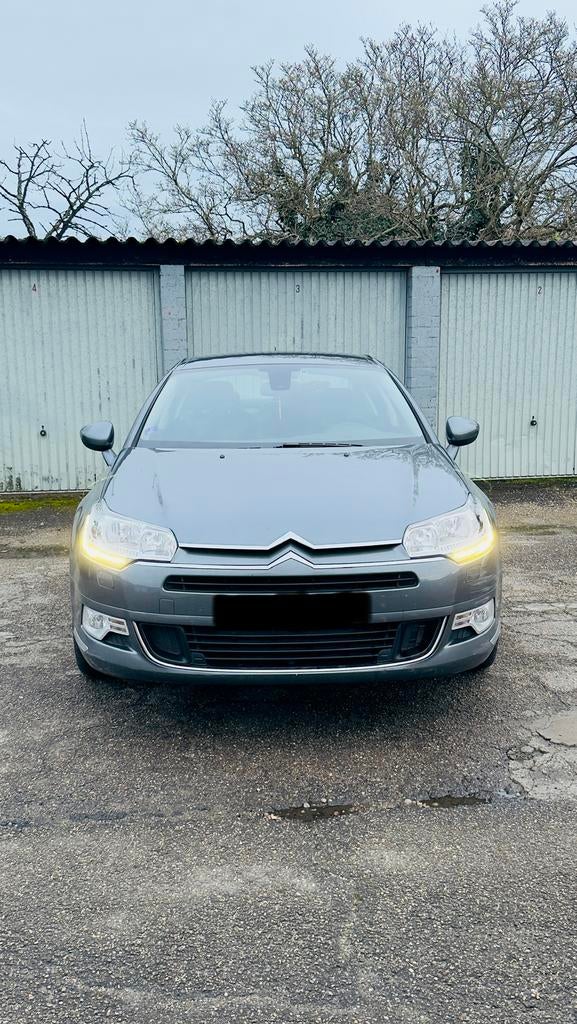 Citroën C5 1.6 THP Automaat – 86.000 km, Auto's, Citroën, Automaat, Zwart, Blauw, Leder en Stof