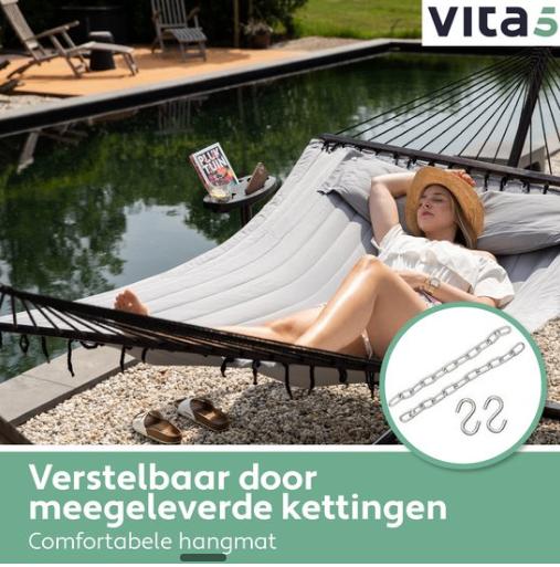 Comfortabele hangmat met frame VITA5, Jardin & Terrasse, Hamacs, Avec support, Enlèvement, Utilisé, Multi-personne