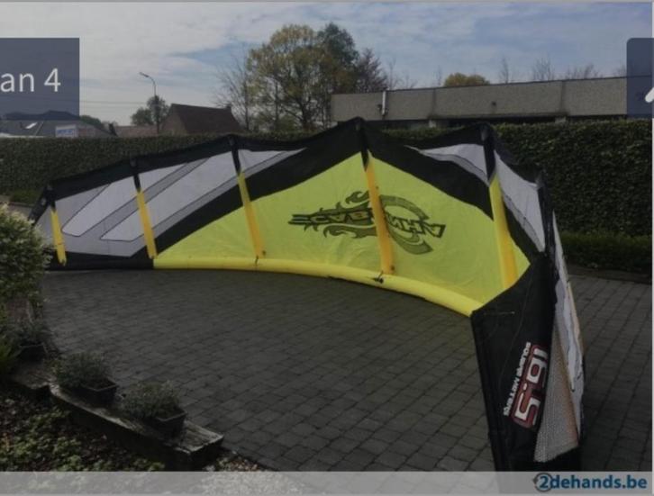 Kitesurf pakket, Sports nautiques & Bateaux, Kitesurf, Comme neuf, Kite, 16 m² ou plus, Enlèvement