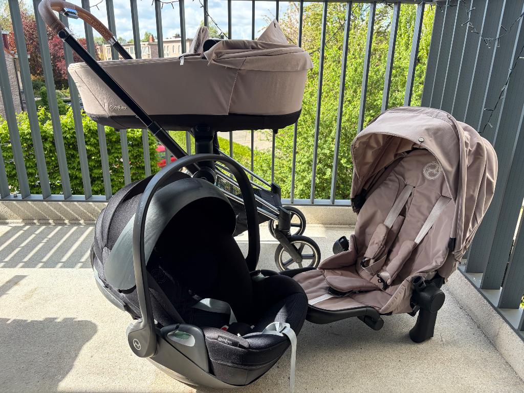 Cybex priam 4  kinderwagen 3 in 1, Kinderen en Baby's, Kinderwagens en Combinaties, Zo goed als nieuw, Combiwagen, Met autostoeltje