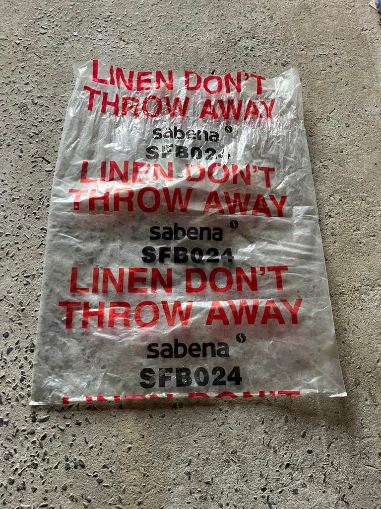 Sac en plastique Sabena, Enlèvement, Comme neuf