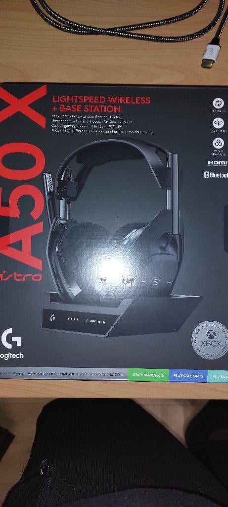 Logitech Astro A50 X Lightspeed Wireless Game Headset + Base, Neuf, Casque gamer, Logitech, On-ear