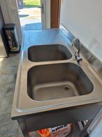 Double évier inox professionnel