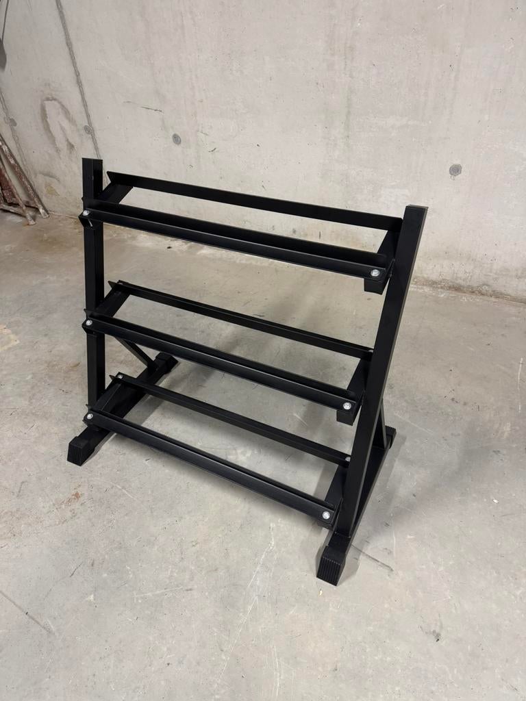 Dumbell rek 3 laags, Sports & Fitness, Équipement de fitness, Enlèvement, Comme neuf, Haltère