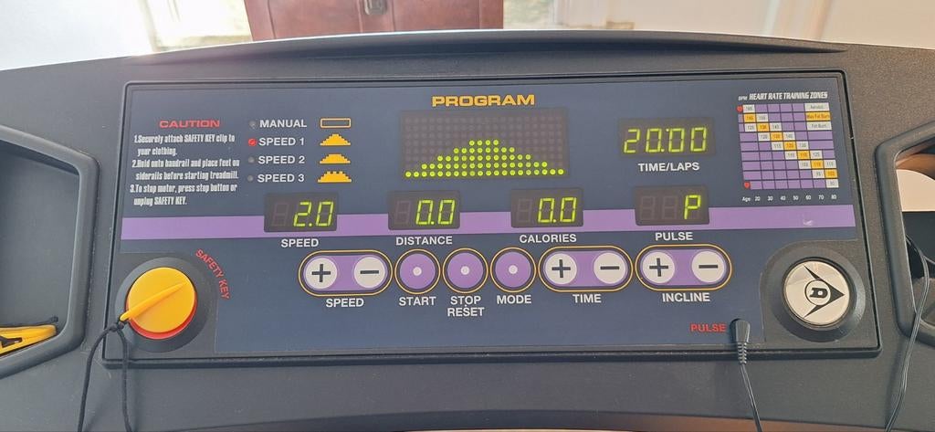 Treadmill loopband, Ophalen