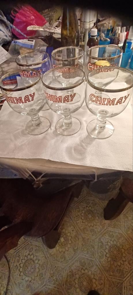 6 verre chimay, Enlèvement ou Envoi