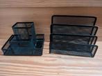 maison - 2 organiseurs bureau noirs, Enlèvement, Comme neuf