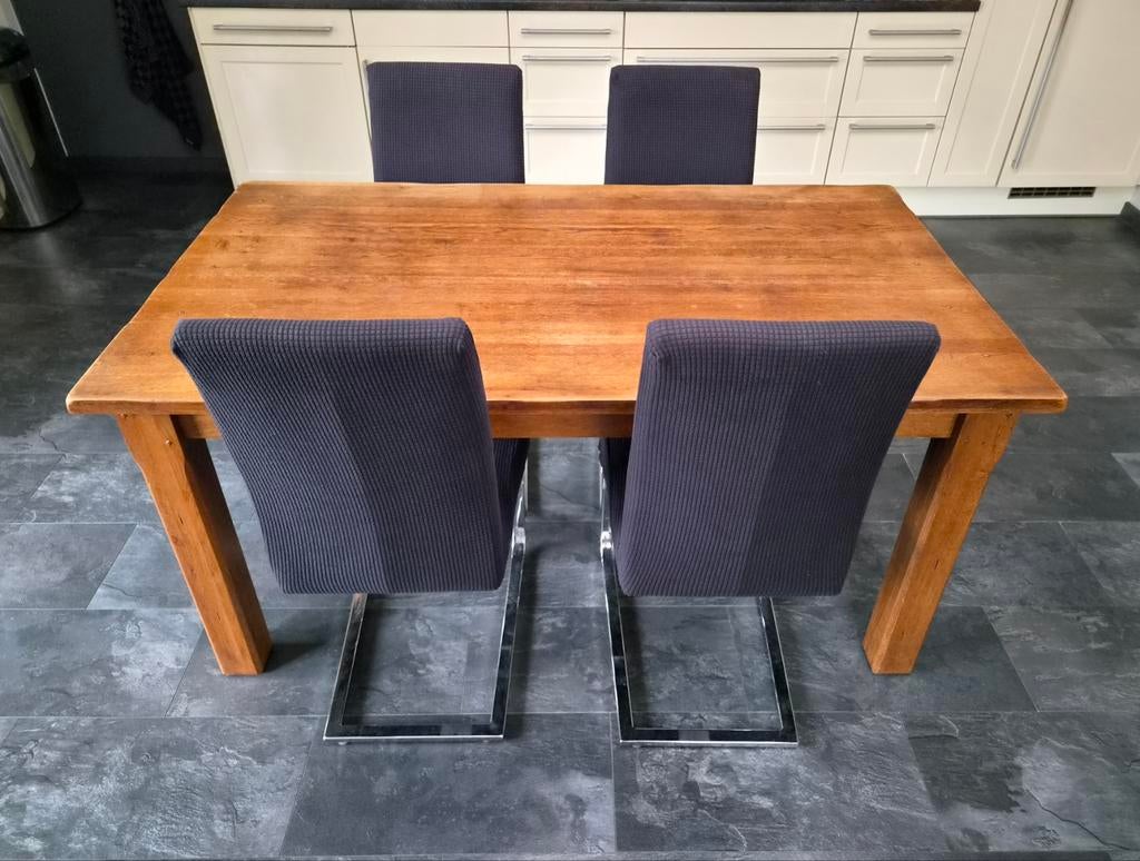 Mooie eikenhouten eetkamer set, Ophalen