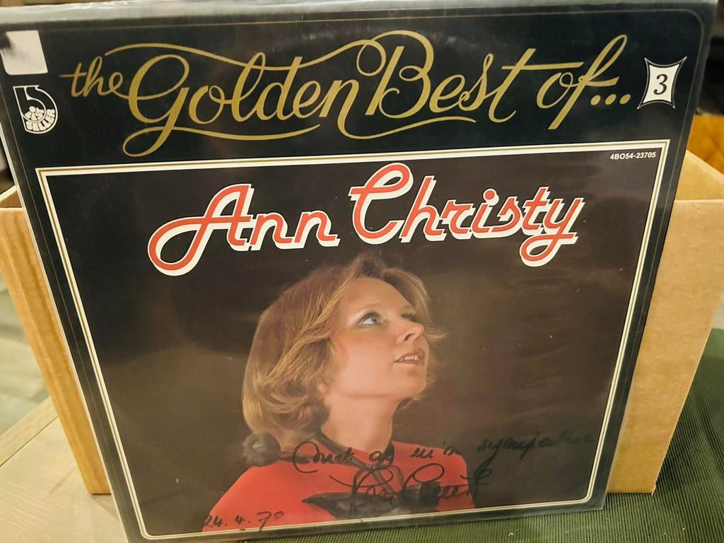 THE Golden best of Ann Christy (gesigneerd 24/4/1978), Cd's en Dvd's, Ophalen of Verzenden, Zo goed als nieuw