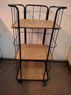 étagère style olaf boulangerie roulettes, Enlèvement, Métal