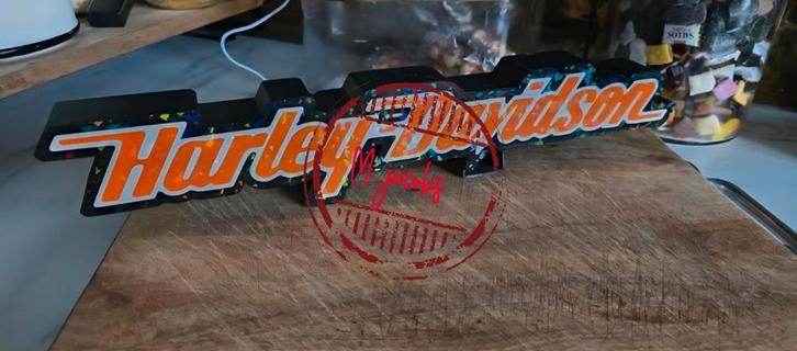 Magnifique panneau publicitaire Harley Davidson. Maintenant, Collections, Marques & Objets publicitaires, Panneau publicitaire