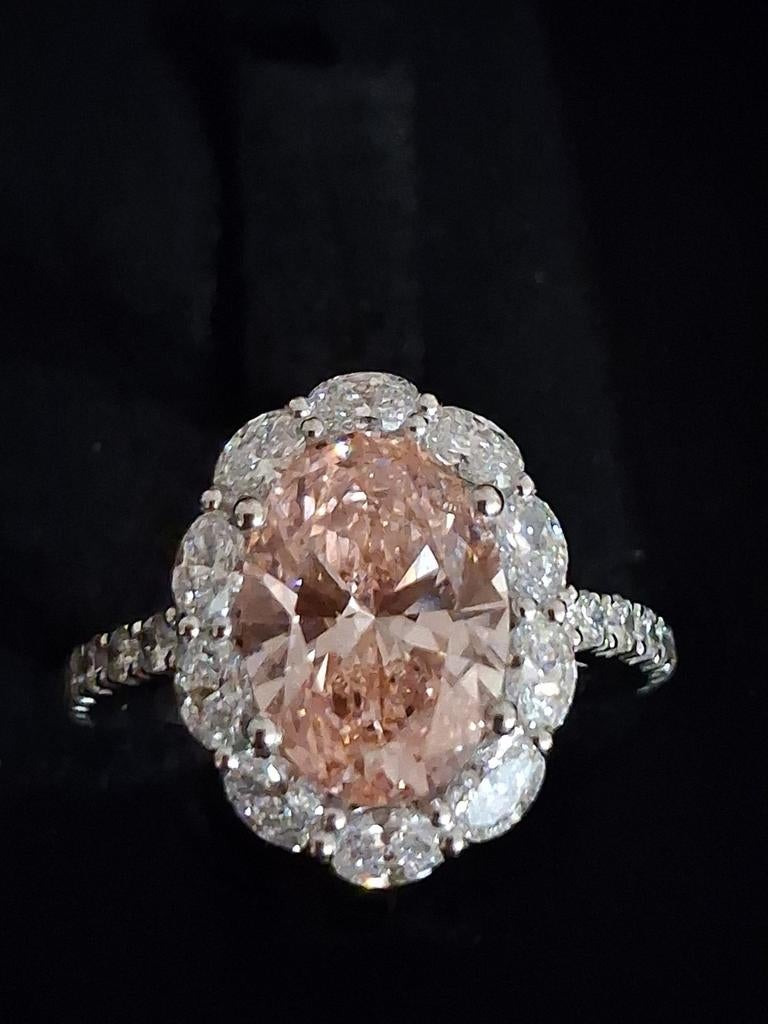 Bague NEUVE or 18k lab grown IGI 8750€ !, Neuf, Rose, Or, Enlèvement