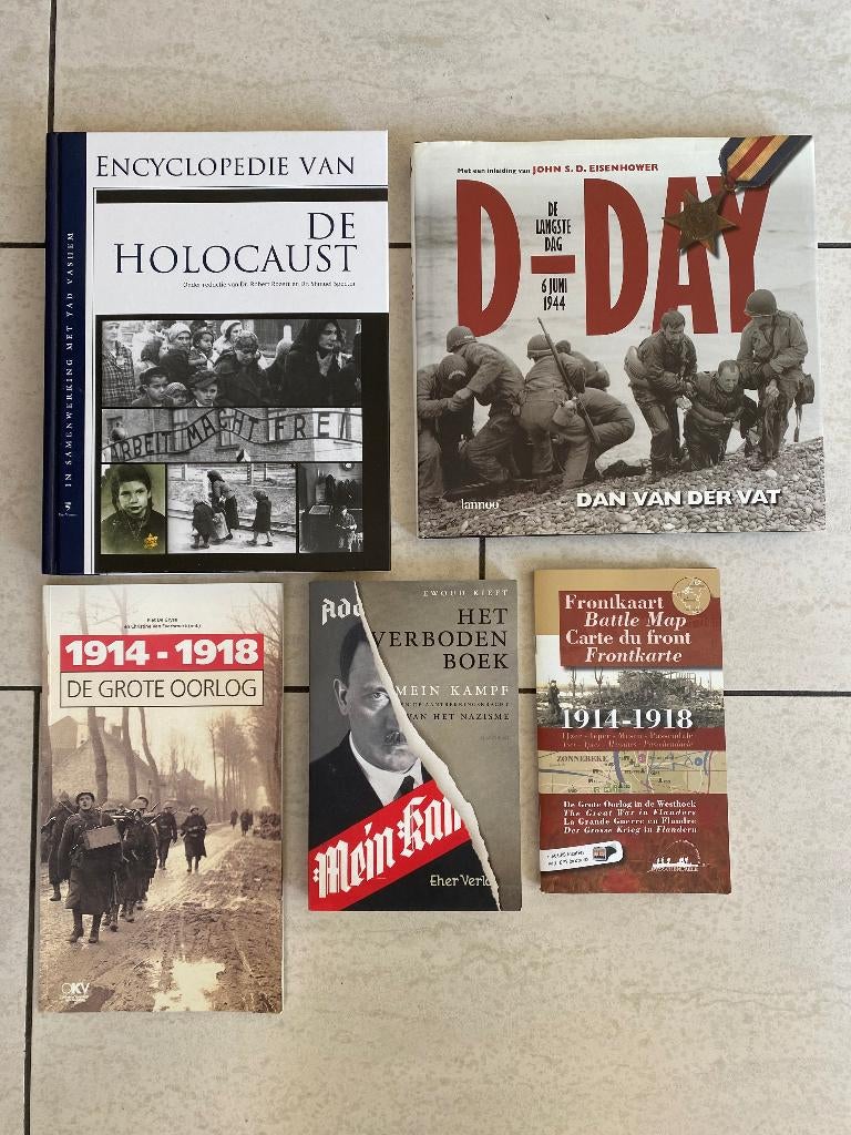 Diverse oorlogsboeken, Boeken, Oorlog en Militair, Ophalen, Niet van toepassing, Zo goed als nieuw, Algemeen