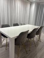 Eettafel met stoelen, Huis en Inrichting, Tafels | Eettafels, Ophalen of Verzenden, Gebruikt