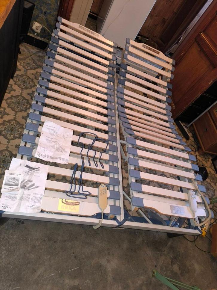 Lit électrique beka 2 personnes haut de gamme 2 sommiers, Divers, Matériel Infirmier, Enlèvement ou Envoi