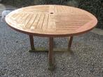 Tuintafel in hout ronde tafel voor de tuin, Tuin en Terras, Tuintafels, Ophalen, Hout
