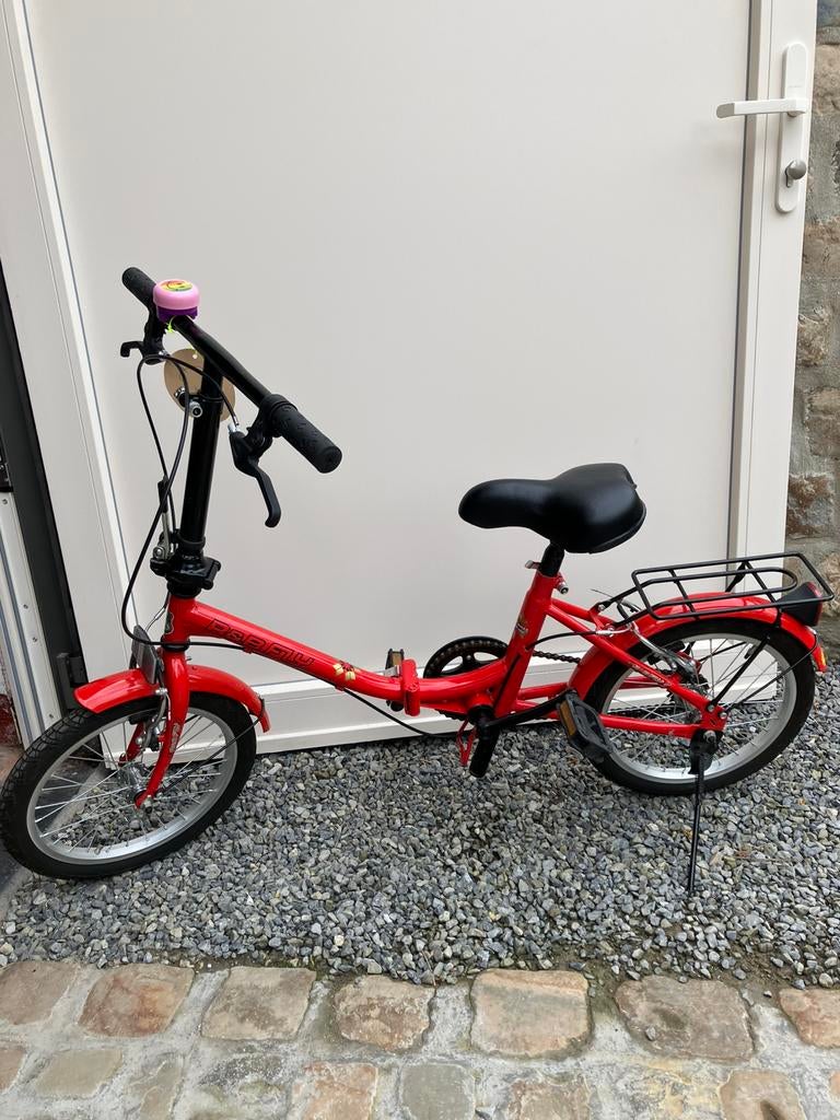 Kinderminifiets 16 inch, als nieuw, Fietsen en Brommers, Fietsen | Vouwfietsen, Ophalen, Zo goed als nieuw