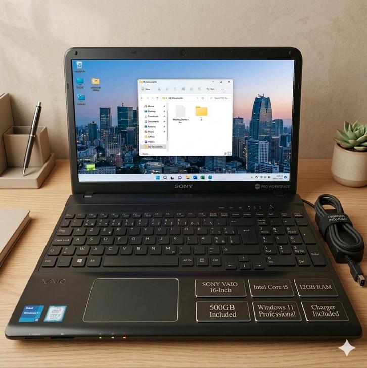 Sony VAIO  – Snel & betrouwbaar! i5! WIin 11 Professional, Computers en Software, Windows Laptops, Qwerty, Ophalen of Verzenden