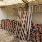 kastanjehouten palen gebruikt 1m80, Tuin en Terras, Ophalen, Palen