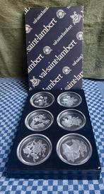 Coffret de 6 Dessous de Verre en Cristal – Val Saint Lambert, Antiquités & Art, Enlèvement