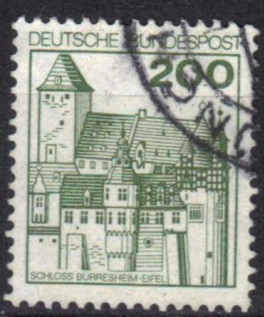 Allemagne Bundespost 1977 - Yvert 767 - Châteaux (ST), Envoi, Affranchi