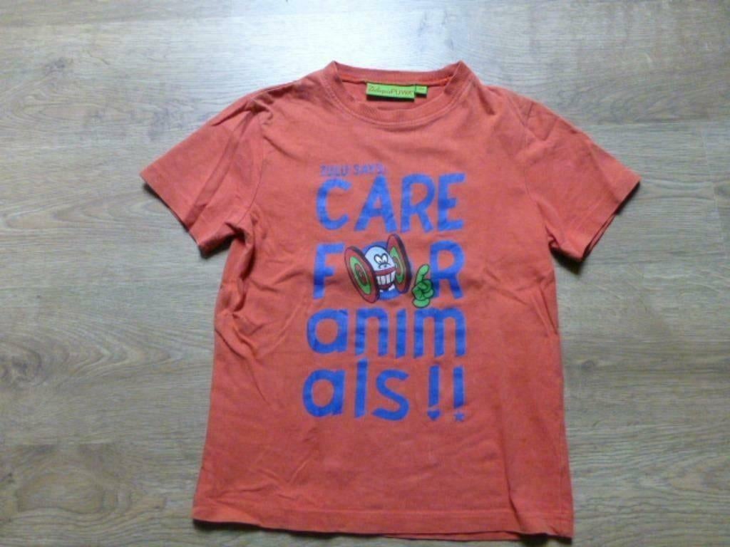 oranje t-shirt ZuluPapuwa JBC maat 122, Kinderen en Baby's, Kinderkleding | Maat 122, Gebruikt, Ophalen of Verzenden, Shirt of Longsleeve