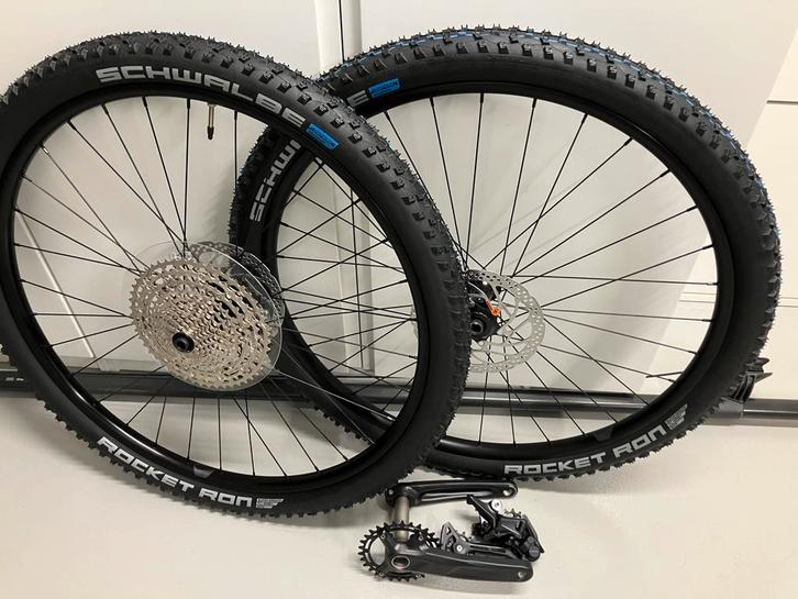 29er wielset met Rocket Ron en remschijven, Fietsen en Brommers, Fietsonderdelen, Nieuw, Mountainbike, Wiel, Ophalen