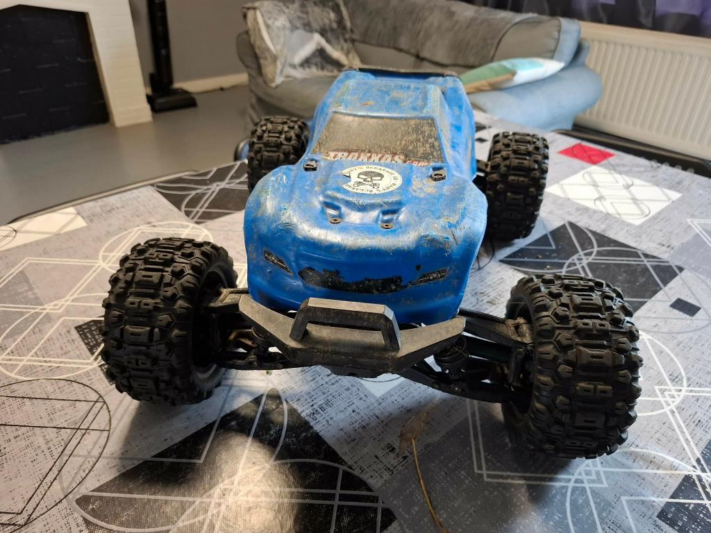 a vendre traxxas maxx v2 ( widemaxx ), Gebruikt, Auto offroad, Schaal 1:8, Ophalen