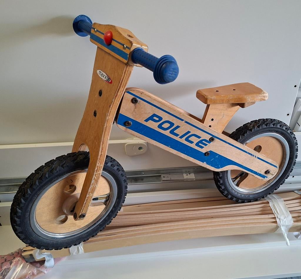 ClubPolice Vélo d'équilibre Apprentissage draisienne en Bois, Enlèvement ou Envoi, Comme neuf, Vélo d'équilibre