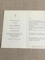 Oud voetballer Eendracht Aalst L.Strens Aalst 1919  +2000, Verzamelen, Verzenden, Bidprentje